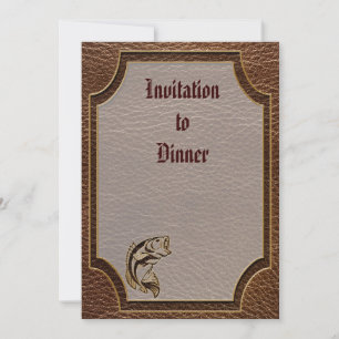 Lederschaumfisch Einladung