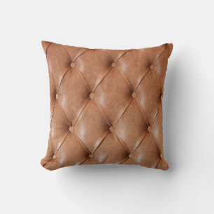 Ledersofa-Hintergrund Kissen