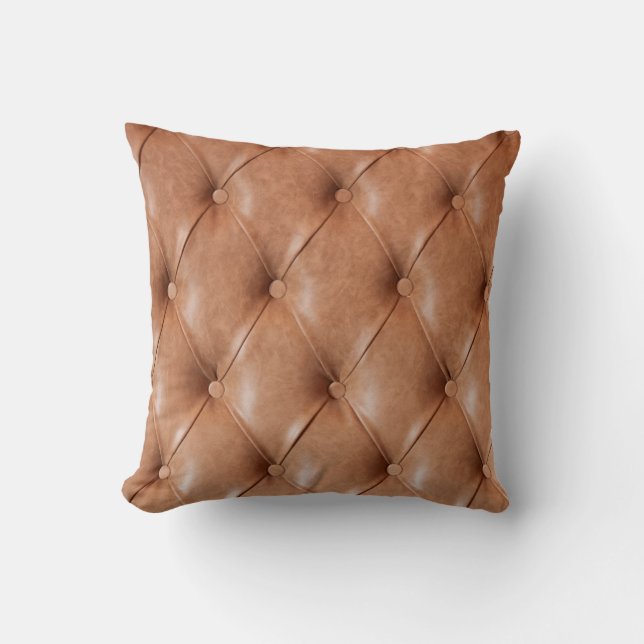 Ledersofa-Hintergrund Kissen (Vorderseite)