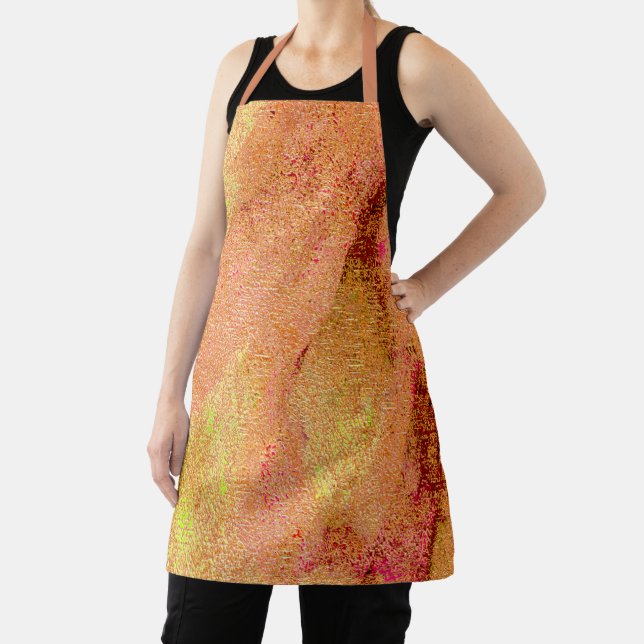 Lederstil mit abgenutzter Farbe, Lachs Schürze (InSitu)
