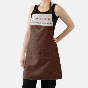 Lederstruktur elegante einfache Bäckerei Schürze
