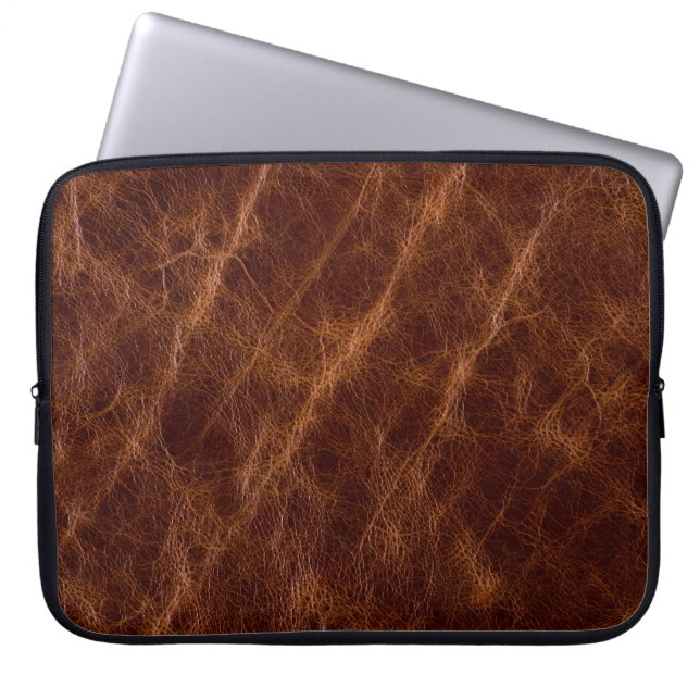 Ledertextur braun,Textur,abstrakt,Acces Laptopschutzhülle (Vorderseite)
