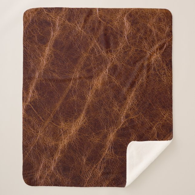 Ledertextur braun,Textur,abstrakt,Acces Sherpadecke (Vorderseite)