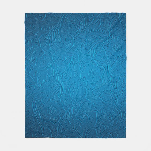Ledertextur Fleecedecke (Vorderseite)