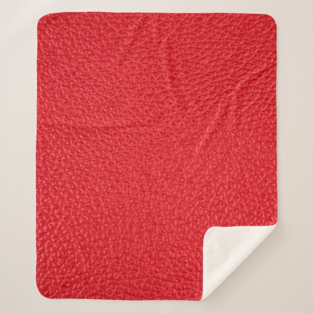 Ledertextur Sherpadecke (Vorderseite)