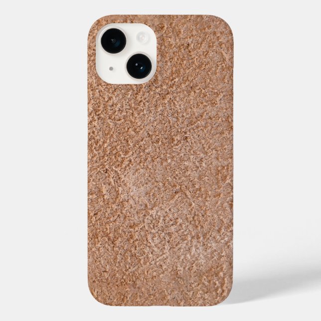 Ledertextur Wildleder-Hintergrund-Muster natürlich Case-Mate iPhone Hülle (Rückseite)