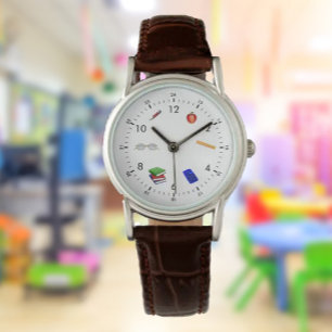 Lederuhr der Lehrerin Armbanduhr
