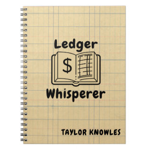 Ledger Whisperer Buchhalter Foto Notizbuch Notizblock