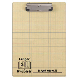 Ledger Whisperer Buchhalter Klemmbrett