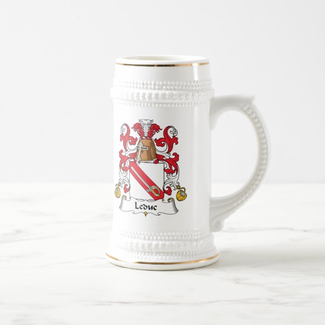 Leduc Familienwappen Bierglas (Rechts)