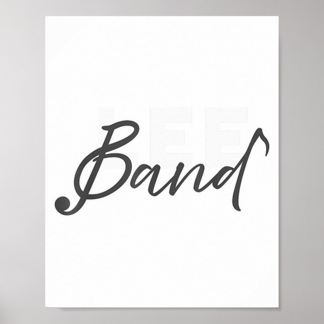 Lee Band Booster New Logo Red Only  Poster (Vorne)