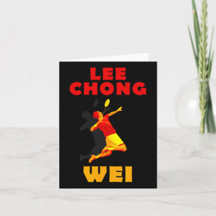 Lee Chong Wei Dminton T-Shirt Karte