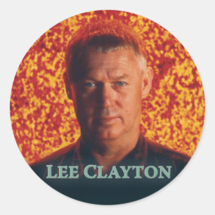Lee Clayton runder Aufkleber 2