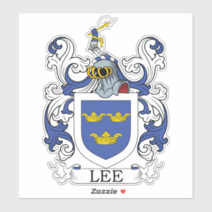 Lee Familienwappen Aufkleber