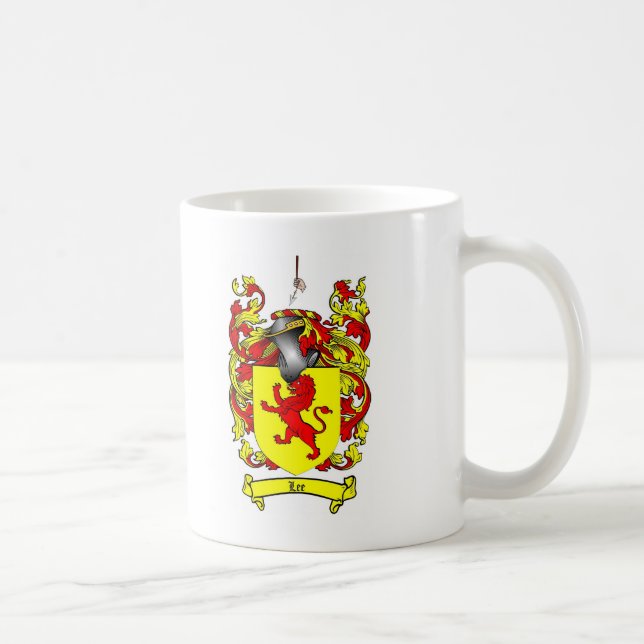LEE-FAMILIENWAPPEN - LEE-WAPPEN KAFFEETASSE (Rechts)