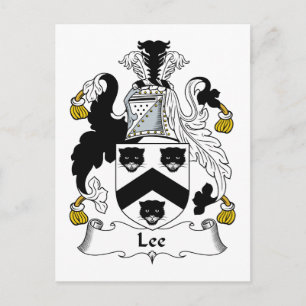 Lee Familienwappen Postkarte