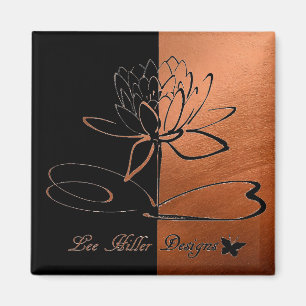 Lee Hiller Designs Akzente Schwarz Kupfer Magnet
