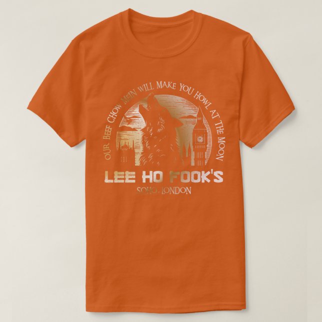 Lee Ho Fooks Soho London 1978 Warren Zevon Werewol T-Shirt (Design vorne)