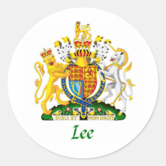 Lee Shield aus Großbritannien Runder Aufkleber
