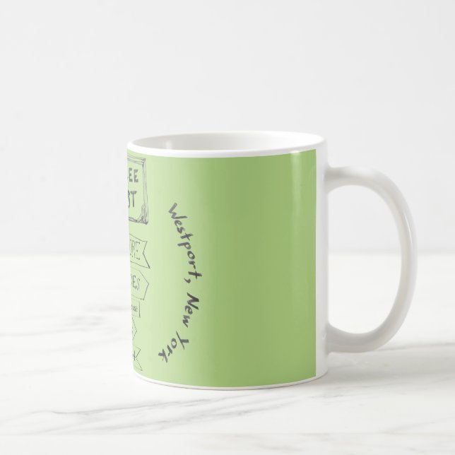 Lee Trust 50-jähriges Jubiläum Blassgrüne Tasse (Rechts)
