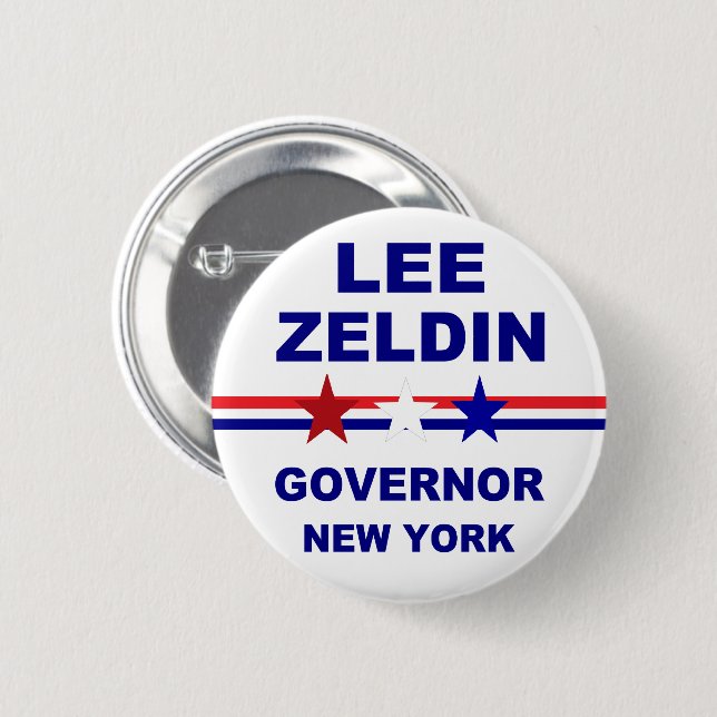 Lee Zelden Gouverneur von New York 2022 Button (Vorne & Hinten)