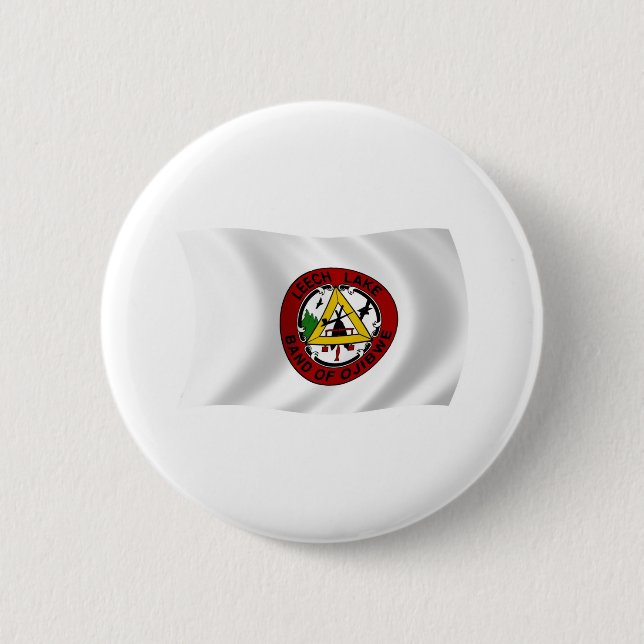 Leech Lake Reservation Flaggenknopf Button (Vorderseite)