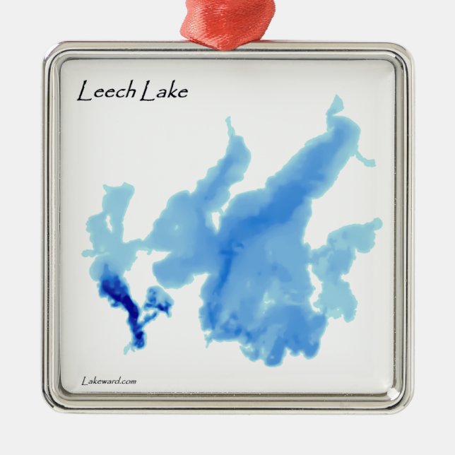 Leech See ausführlich Ornament Aus Metall (Vorne)