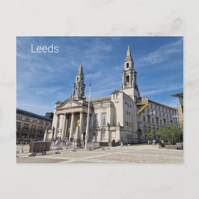 Leeds Civic Hall Postkarte (Vorderseite)