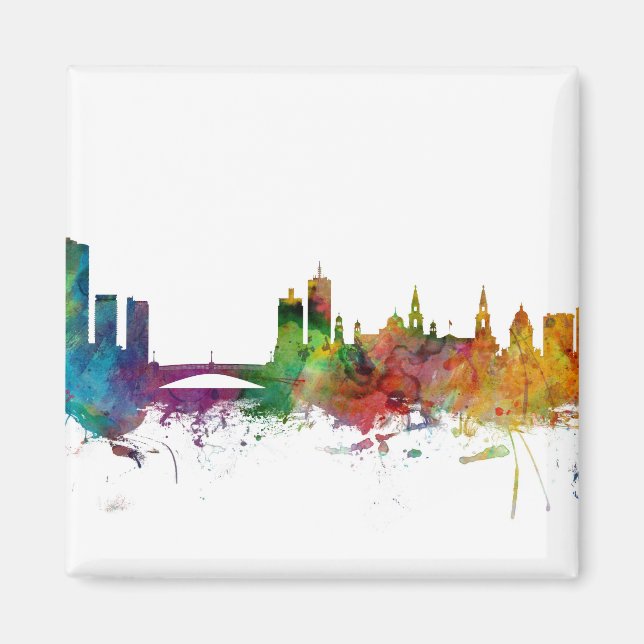 Leeds England Skyline Magnet (Vorne)