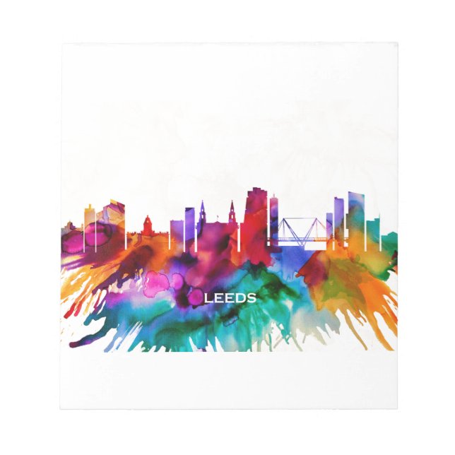 Leeds Skyline Notizblock (Vorderseite)