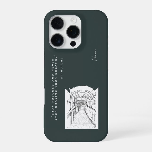 Leeds Tone Sketch iPhone Case Hülle (Rückseite)