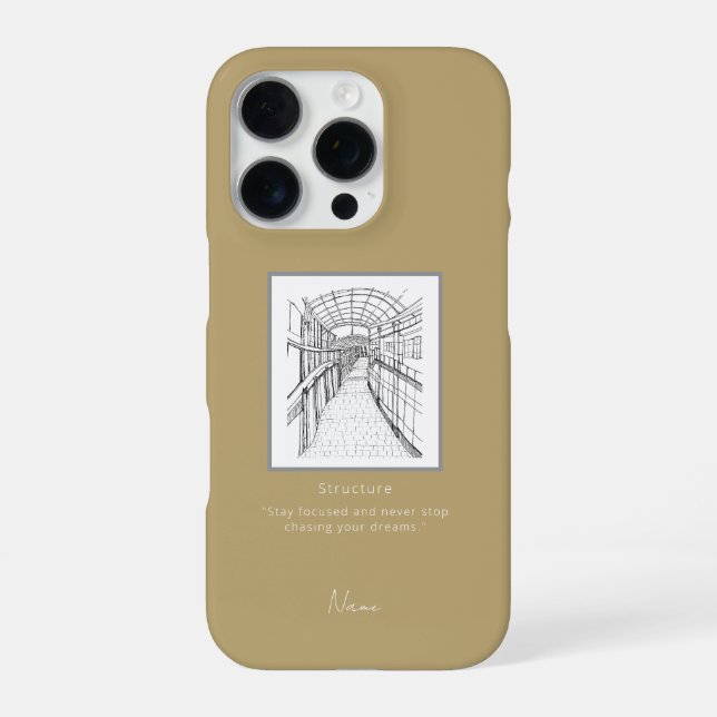 Leeds Tone Sketch iPhone Case Hülle (Rückseite)