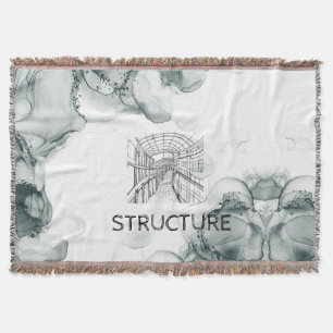 Leeds Tone Watercolor Blanket Decke