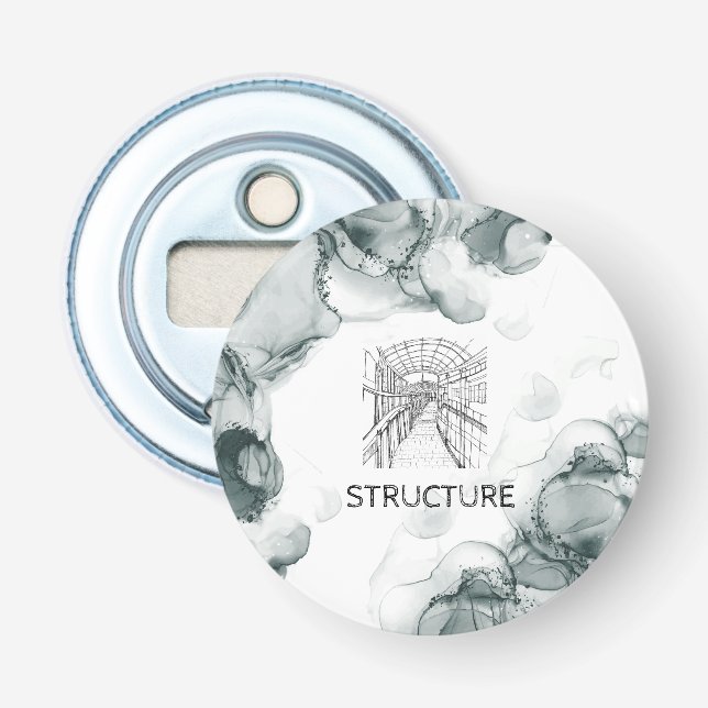 Leeds Tone Watercolor Flaschenöffner (Vorderseite)