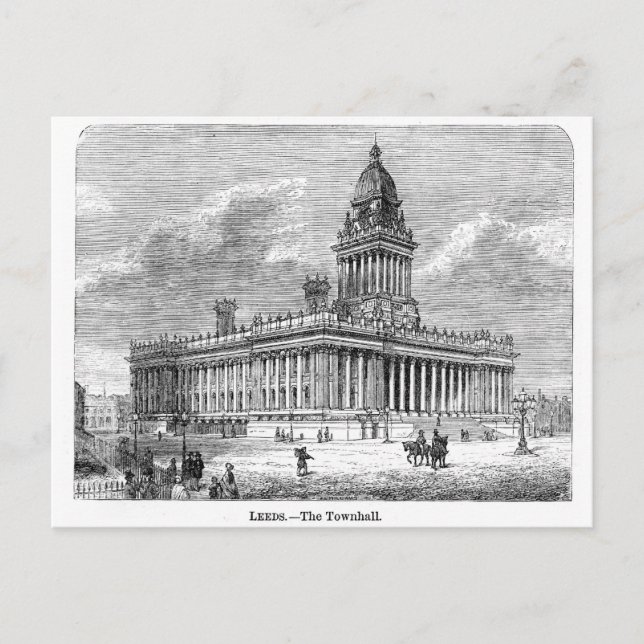 Leeds Townhall Postkarte (Vorderseite)