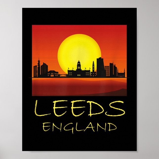 Leeds Yorkshire England Vereinigtes Königreich Bri Poster (Vorne)