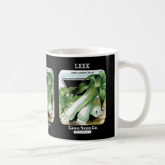 Leek-Seed-Packungs-Etikett Tasse (Rechts)