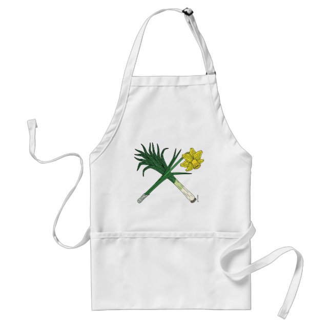Leek und Daffodil Crossed Schürze (Vorne)