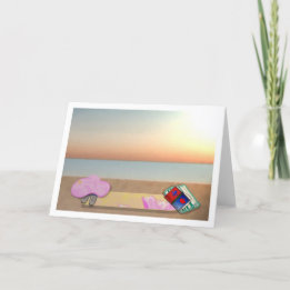 LeeMarie's kreative Designkarte am Strand Feiertagskarte