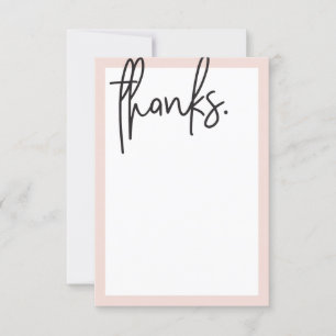 LEER DANKE modern typografisch schwarzes errötende