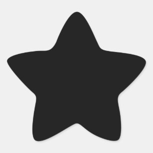 Leer Erstellen Sie Ihr eigenes - Schwarz Stern-Aufkleber
