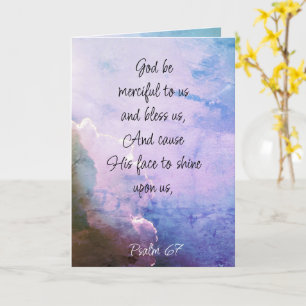 Leer Innen Schön Psalm 67 Segen auf uns Karte