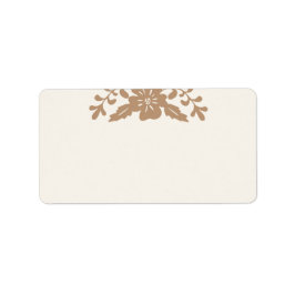 Leer | Vintage Bibliothek Adressaufkleber