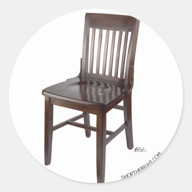 Leer Vorsitz Runder Aufkleber (Vorderseite)