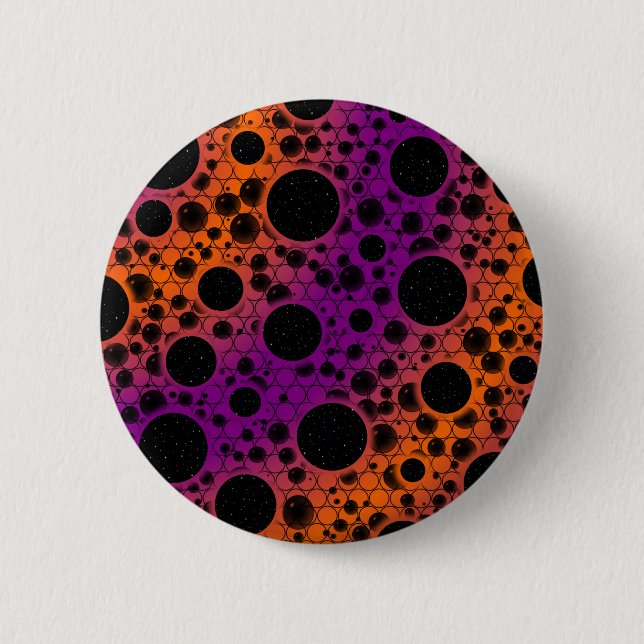Leerblasen - Lila/orange Button (Vorderseite)