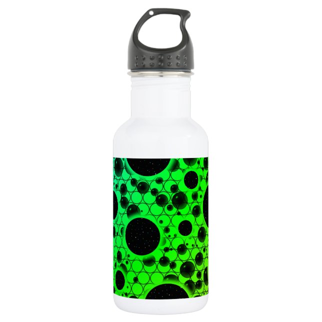 Leerblasen - Regenbogen BCGYR Edelstahlflasche (Vorderseite)