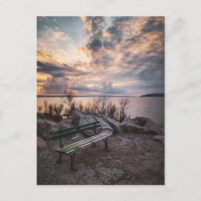 Leere Bank Postkarte (Vorderseite)