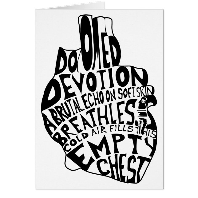 leere Brust: anatomisches Herz (Vorne)