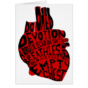 leere Brust: anatomisches Herz