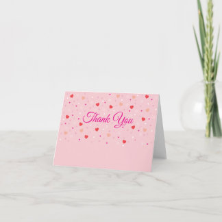Leere Dankeskarten für Baby Shower zum Valentinsta Dankeskarte